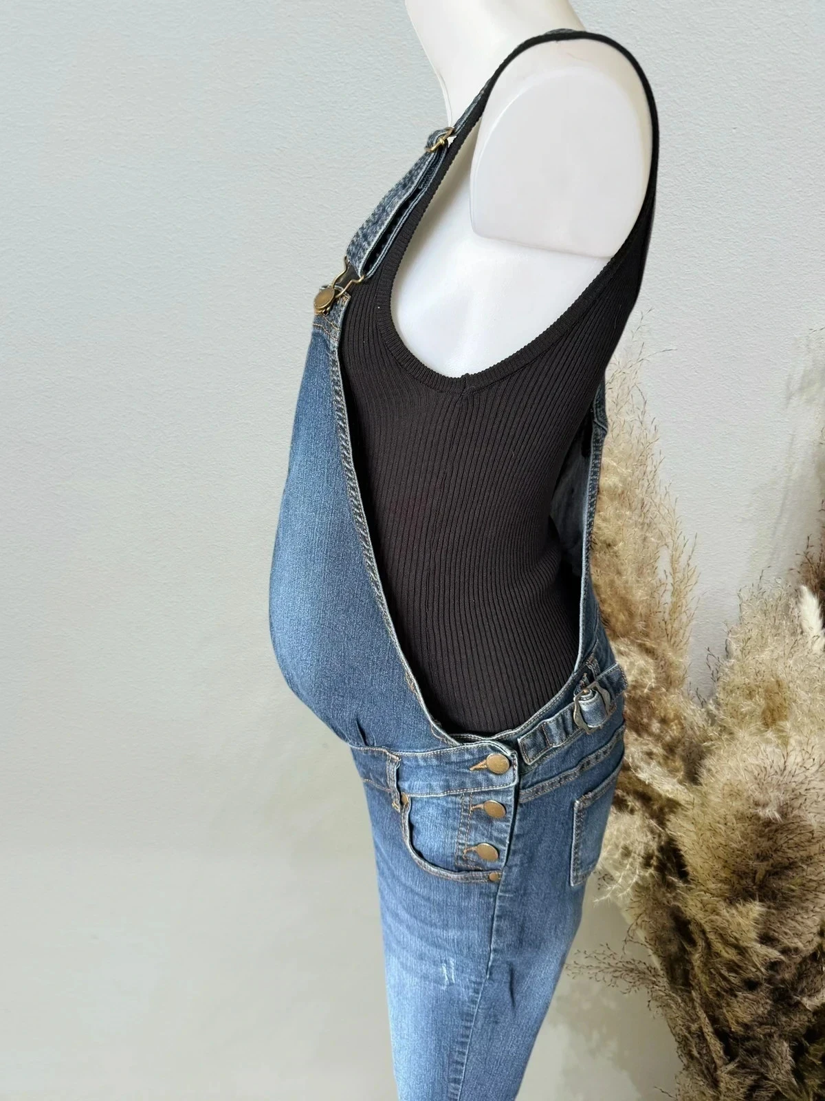 Zwangerschapsoverall T40/L blauwe jeans Kiabi – photo 4